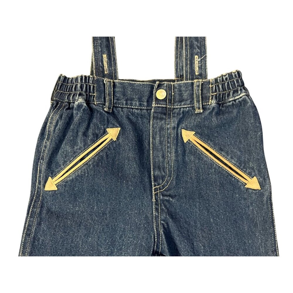 Vintage Harley-Davidson Toddler Overalls 2T Denim Jeans Boys 100% Cotton Used - Picture 11 of 15